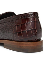 Ralone Embossed-Leather Loafers