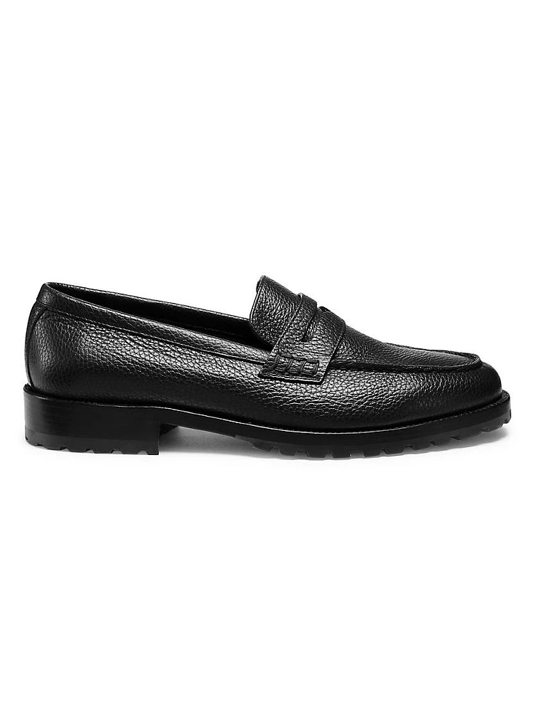 Randy Crystal Lug-Sole Loafers