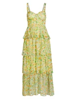 Midsummer Tiered Floral Maxi Dress