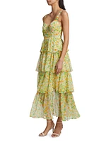 Midsummer Tiered Floral Maxi Dress