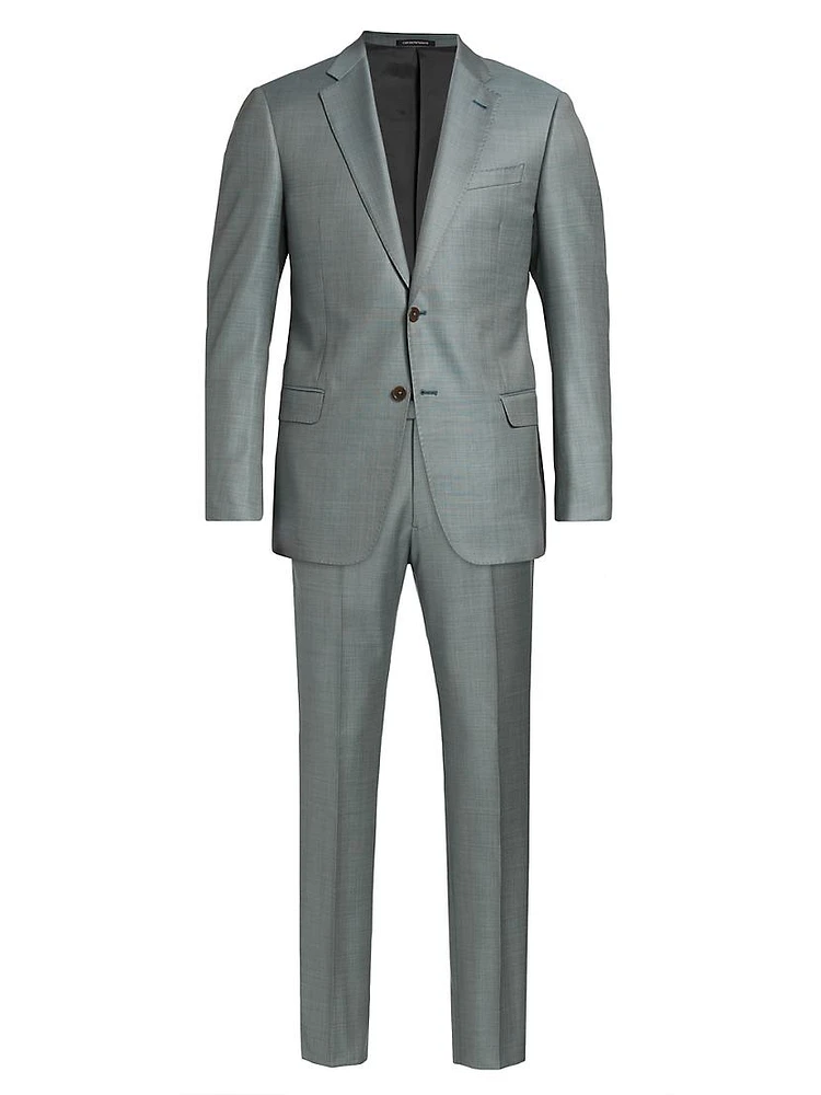 Wool Single-Breasted Suit