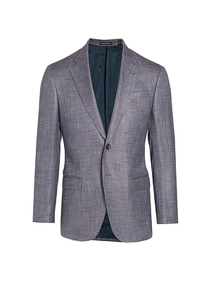 Twill Two-Button Blazer