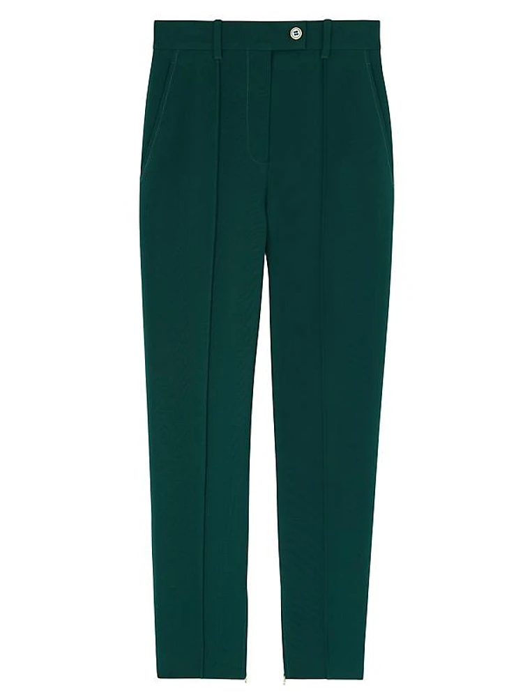 Collection Line Pintuck Tapered Trousers