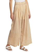 Brubeck High-Waist Wide-Leg Pants