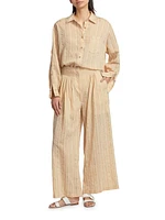 Brubeck High-Waist Wide-Leg Pants