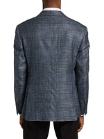 Plaid Two-Button Sport Coat