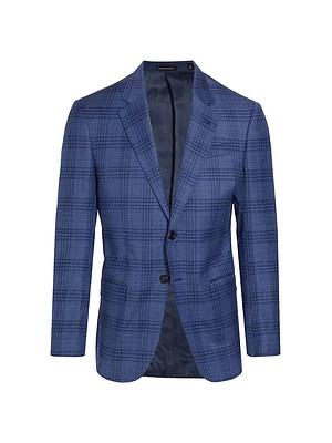 Plaid Virgin Wool Sportcoat