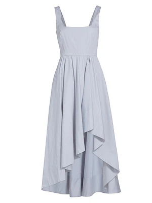 Allora Ruffled High-Low Maxi Dress