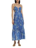 Cassini Floral Keyhole Maxi Dress