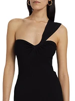 Brie Sweetheart One-Strap Cocktail Dress