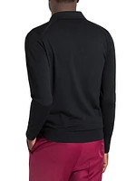 Long Sleeve Zip Polo Shirt