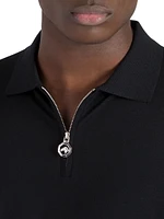 Long Sleeve Zip Polo Shirt