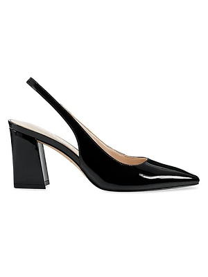 65MM Patent Leather Slingback Pumps