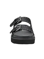 Mlagusta Buckled Leather Slides