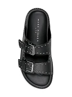 Mlagusta Buckled Leather Slides