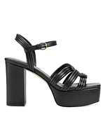 Cairo 100MM Leather Platform Sandals