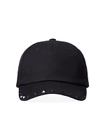 Rockstud Cotton Baseball Cap With Stud Appliqué