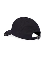 Rockstud Cotton Baseball Cap With Stud Appliqué