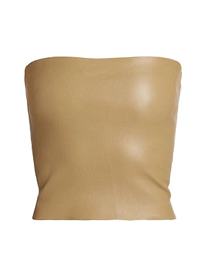 Leather Tube Top
