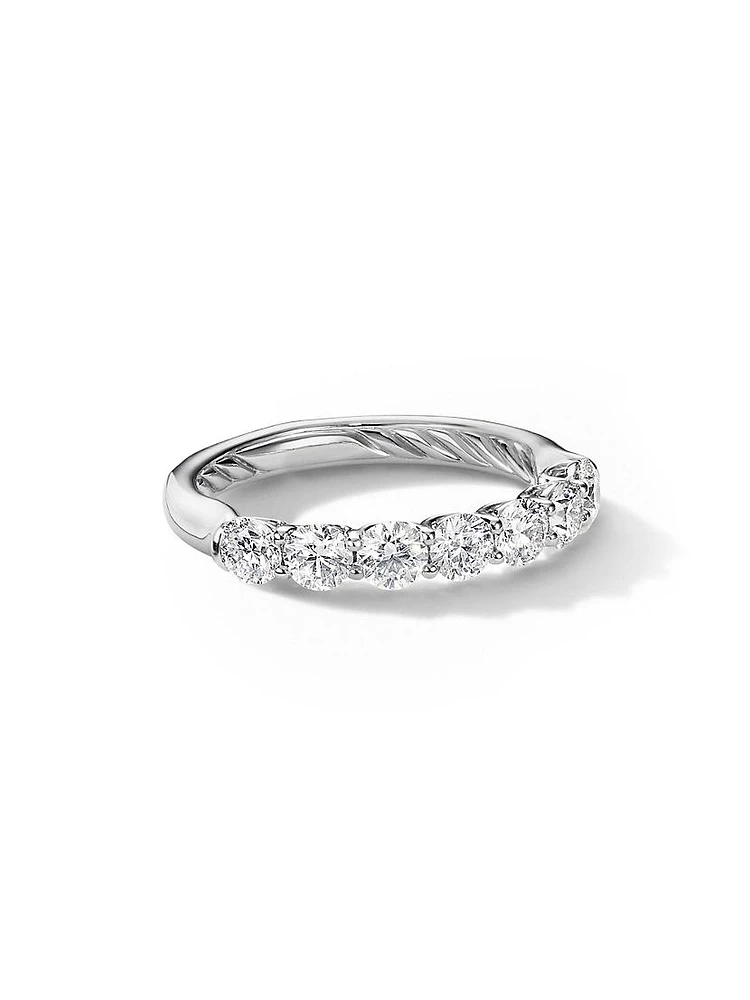 DY Eden Partway Band Ring Platinum