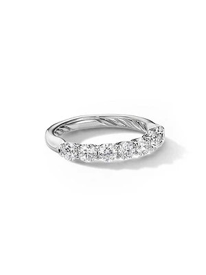 DY Eden Partway Band Ring Platinum