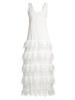 Tessa Cotton Sleeveless Midi Dress