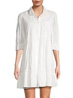 Lola Striped Cotton Shirtdress