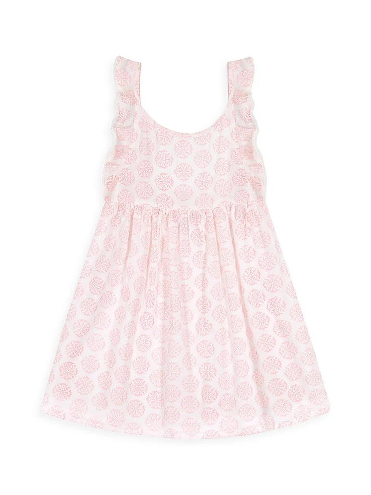 Little Girl's & Daphne Star Flutter Sleeve Dress