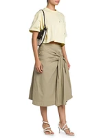 Canvas Knot Midi-Skirt