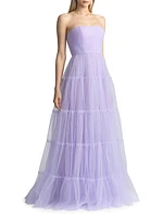 Strapless Tulle Gown