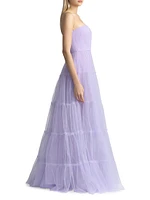 Strapless Tulle Gown