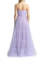 Strapless Tulle Gown