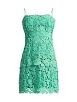 Tiered Guipure Lace Minidress