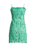 Tiered Guipure Lace Minidress