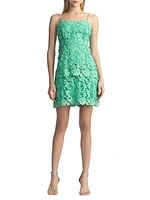 Tiered Guipure Lace Minidress