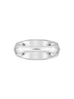 Unisex Sterling Silver Trademark Thin Ring