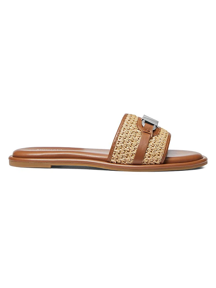 Ember Logo-Accented Woven Sandals