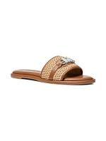 Ember Logo-Accented Woven Sandals