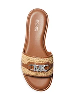 Ember Logo-Accented Woven Sandals