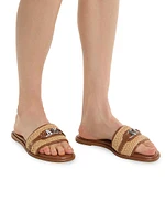 Ember Logo-Accented Woven Sandals