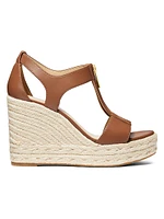 Berkley 100MM Leather Espadrille Wedge Sandals