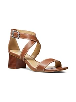 Ashton 50MM Crisscross Leather Sandals