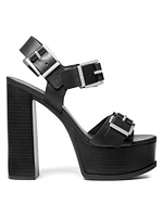 Colby 130MM Leather Platform Sandals