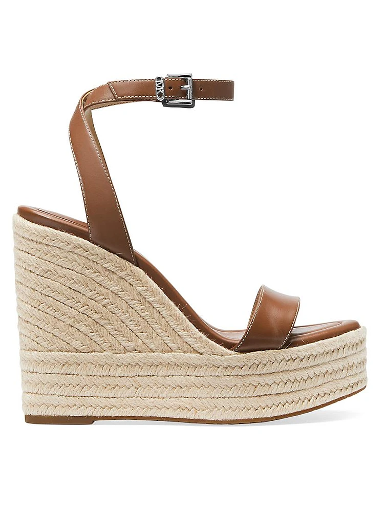 Leighton 130MM Leather Platform Wedge Sandals