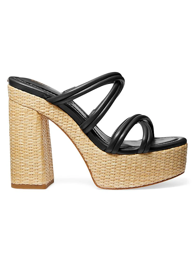 Corrine 130MM Leather Platform Sandals