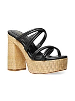 Corrine 130MM Leather Platform Sandals