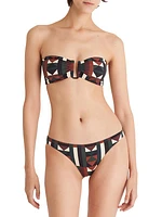 Zoom Geometric Bandeau Bikini Top