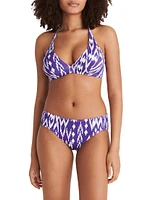 Storm Printed Full-Cup Triangle Bikini Top