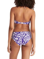 Storm Printed Full-Cup Triangle Bikini Top