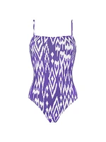 Cloud Ikat One-Piece Swimsuit